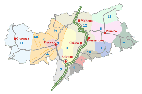 Mappa Alto Adige
